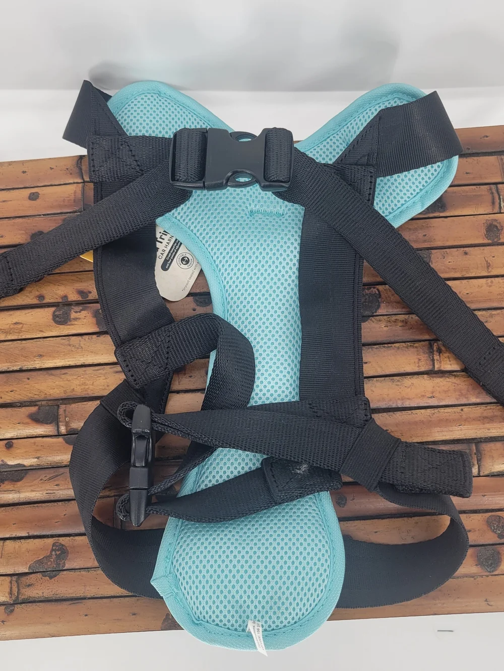 Road Trippin' Large Dog Harness in Light Blue
